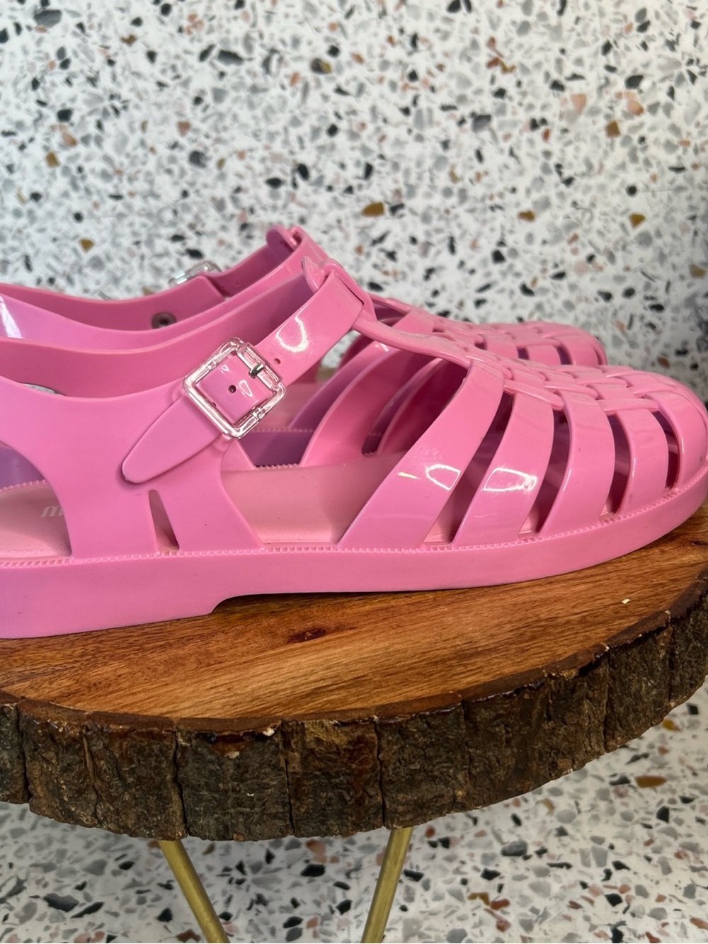 Melissa Possession Jelly Sandals Hot Pink Womens Size 8